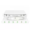 Šviesolaidžio sujungimo dėžutė DIGITUS DN-96330/9APC 1U, su 6x LC-APC DX, OS2, polimeras / plienas, šviesiai pilka