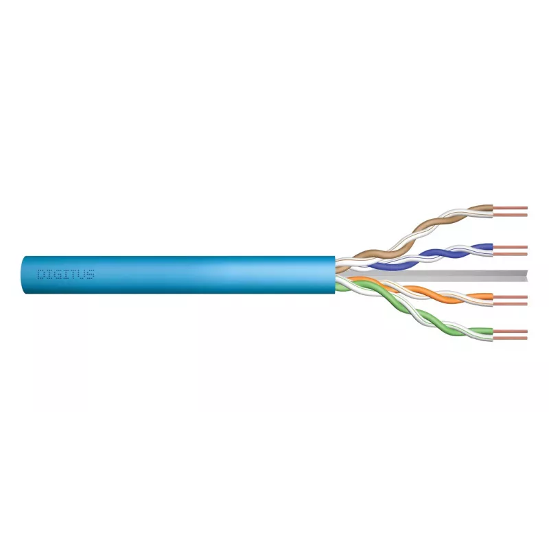 DIGITUS montavimo kabelis Cat6A U/UTP, AWG 23/1, LSOH, B2ca, 500 m ritė