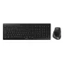 Klaviatūros ir pelės rinkinys Cherry STREAM DESKTOP COMFORT — pilno dydžio 100%, belaidis RF, 114 klavišų, žirkliniai jungikliai, QWERTY, juodas