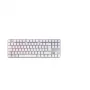 Mechaninė žaidimų klaviatūra Cherry MX 8.2 TKL belaidė RGB – be skaitmenų dalies, RF + Bluetooth, AZERTY, 88 klavišai, balta