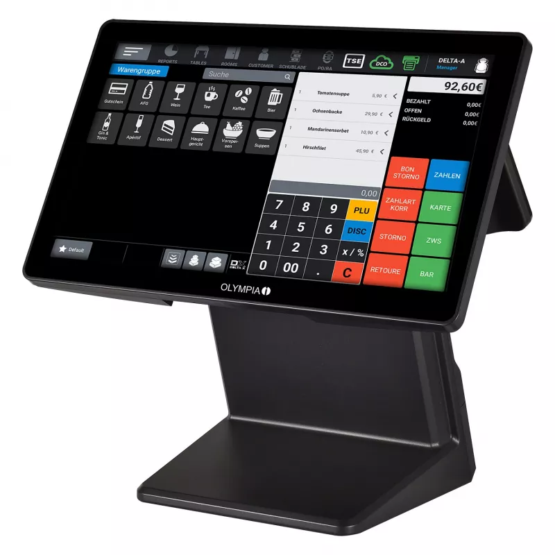Viskas viename jutiklinis terminalas Olympia T400DK 39,6 cm (15,6 colio) Android 11 juodas