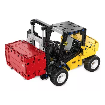 Forklift Jamara model CaDA Bricks — children's forklift, colours: Juoda, red, Geltona, recommended age 8+