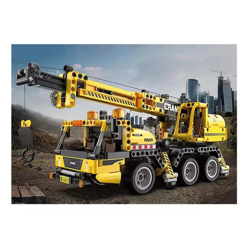 Mobilus kranas Jamara CaDA modelis 402886 — konstrukcinis rinkinys, juodos ir geltonos spalvos, nuo 8 metų
