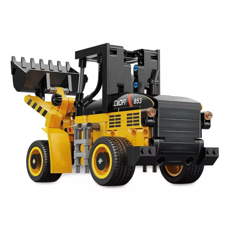 Konstruktorius krautuvas Jamara CaDA Wheel loader Bricks, nuo 8 metų, juoda ir geltona