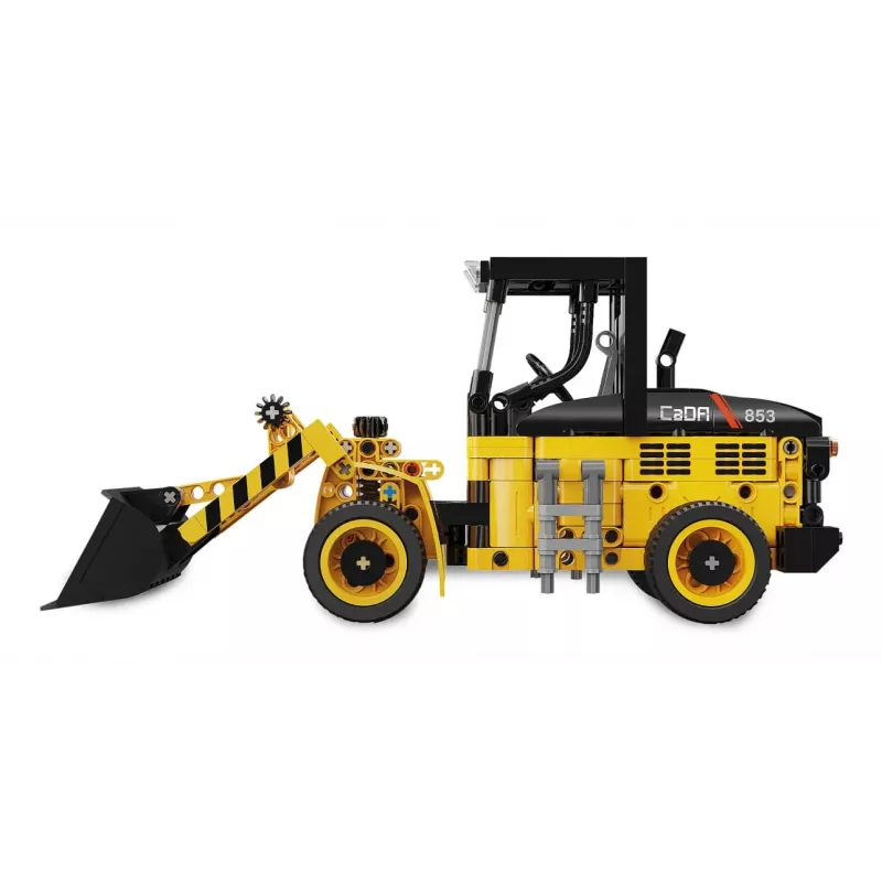 Konstruktorius krautuvas Jamara CaDA Wheel loader Bricks, nuo 8 metų, juoda ir geltona