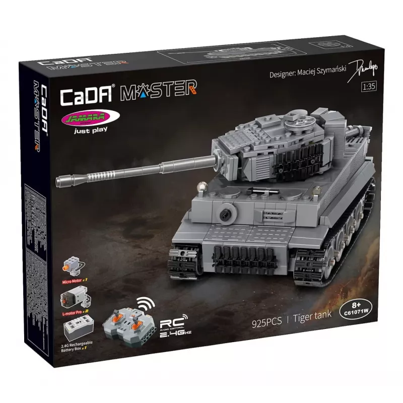 Tanko modelis Jamara CaDA Tiger, mastelis 1:35, elektrinis variklis, ličio jonų baterija, nuo 8 metų