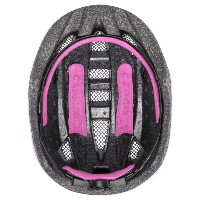 Apsauginis vaikiškas šalmas UVEX kid 2 cc Multicolour Pink, kieto apvalkalo, matinis