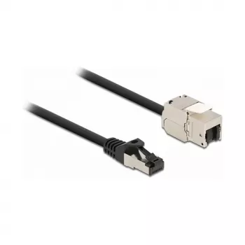 Nuimamas plokščias Cat.6A laidas RJ45 kištukas į „Keystone“ modulį RJ45 lizdas DeLOCK 87029