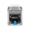 Nuimamas plokščias Cat.6A laidas RJ45 kištukas į „Keystone“ modulį RJ45 lizdas DeLOCK 87029