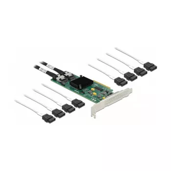 DeLOCK 8 prievadų SATA PCI Express x8 kortelė su prijungimo kabeliu