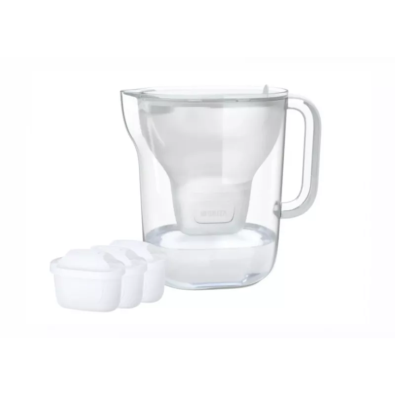 Vandens filtro ąsotis BRITA Style Essential XL su MAXTRA PRO Pure Performance kasetėmis (3) — baltas