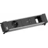 Power Frame maitinimo lizdas Bachmann BM0023849 su 1x CEE7/3, 1x USB-C PD 100W ir 1x jungtimi, 0,2 m kabelis