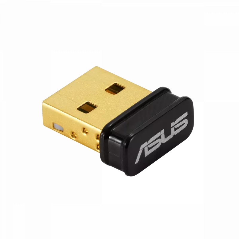 Bluetooth USB adapter ASUS USB-BT600, Bluetooth sąsaja, USB host, 1,5 Mbit/s, maitinamas per USB, juoda / auksinė