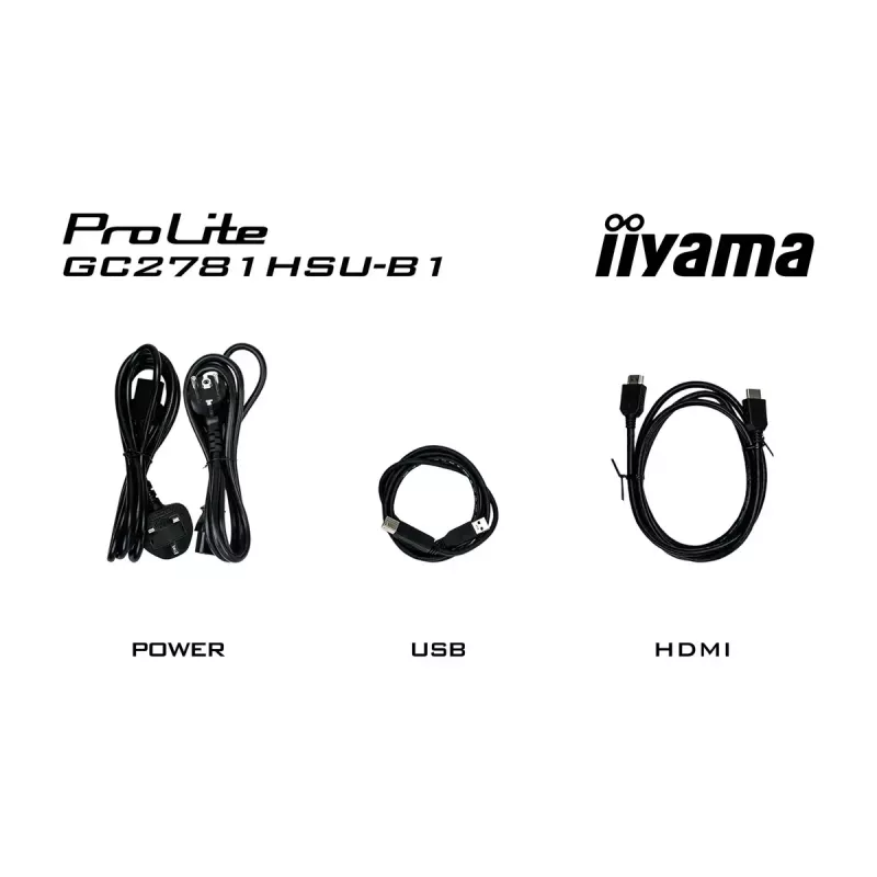 Monitorius IIYAMA G-MASTER GC2781HSU-B1 27 colių lenktas VA 1920×1080 144 Hz USB šakotuvas garsiakalbiai VESA juoda