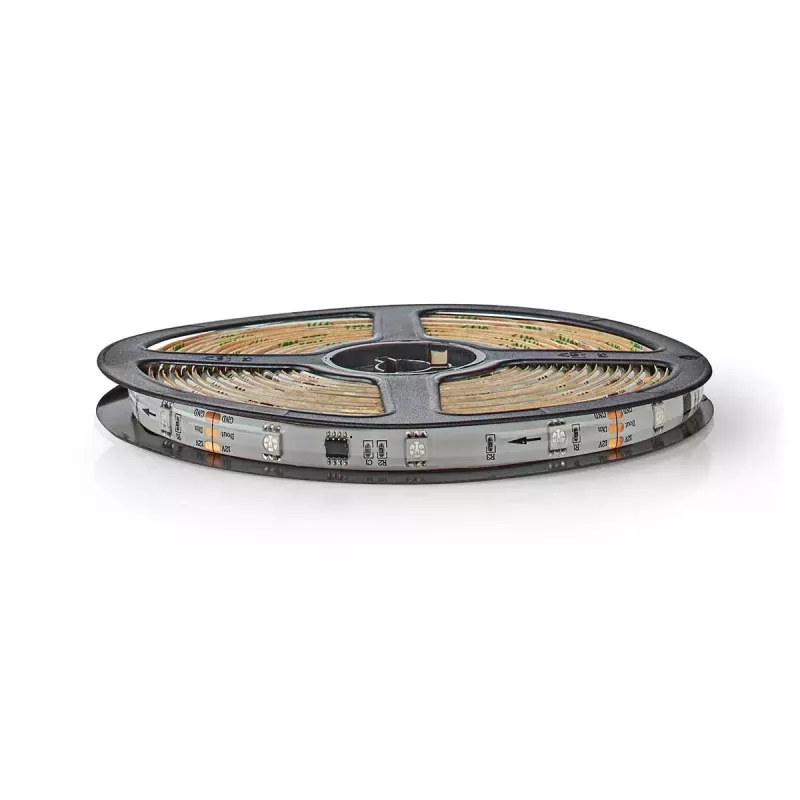 Išmanioji juostelė Nedis WIFILS51CRGB — Wi‑Fi, RGB, 24 W, 1 m laidas, 12 mm plotis