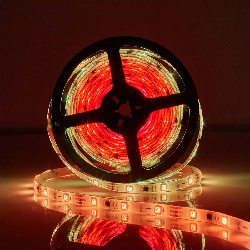 Išmanioji juostelė Nedis WIFILS51CRGB — Wi‑Fi, RGB, 24 W, 1 m laidas, 12 mm plotis