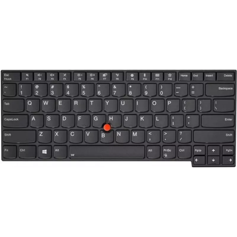 Klaviatūra „Lenovo ThinkPad T480s/E480/L480“ — „Lenovo 01YP330“, ispaniškas išdėstymas, juoda