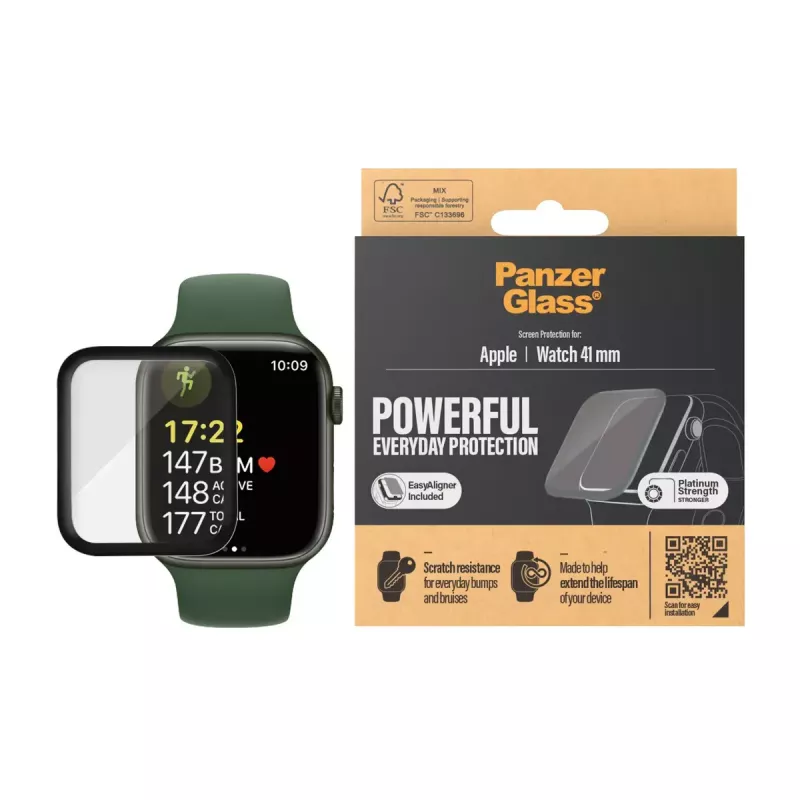 Ekrano apsauga PanzerGlass Apple Watch Series 8 7 41mm skaidri