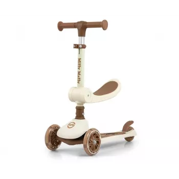 Paspirtukas milly mally Milly Mally Scooter Fuzzy Classic — vaikiškas paspirtukas, smėlio spalvos