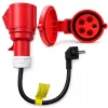 Maitinimo adapteris QOLTEC CEE 16A 5P 400V į SCHUKO 230V, modelis 52724