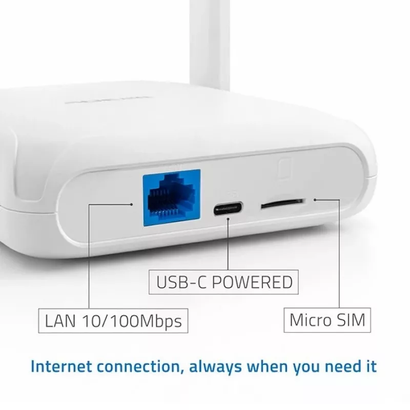 Maršrutizatorius QOLTEC 56980 — 4G LTE korinis maršrutizatorius su Wi‑Fi 6