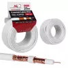 Koaksialinis kabelis MACLEAN MCTV-470 RG-6/U 25 m, baltas