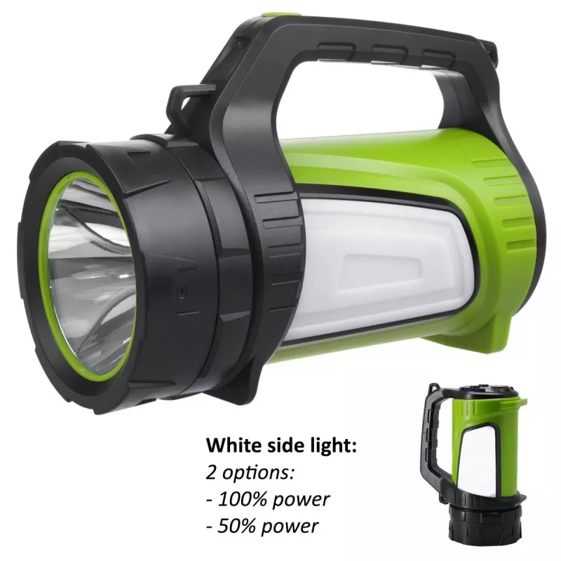 Žibintuvėlis MACLEAN MCE345 LED 3-in-1 su išorinės baterijos funkcija, 5W XM-L-T6, šalta balta 6500K, 3×18650 3.7V 4500mAh