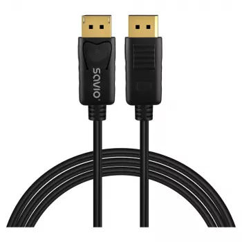 DisplayPort kabelis SAVIO CL-204 v1.4 1 m, DP 1.4 suderinamumas