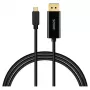 Kabelis SAVIO CL-207 USB-C į DisplayPort 2,0 m, DisplayPort 1.2 palaikymas
