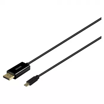 Kabelis SAVIO CL-207 USB-C į DisplayPort 2,0 m, DisplayPort 1.2 palaikymas