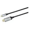 USB-C į DisplayPort laidas SAVIO CL-208 (DisplayPort 1.2, 2 m)