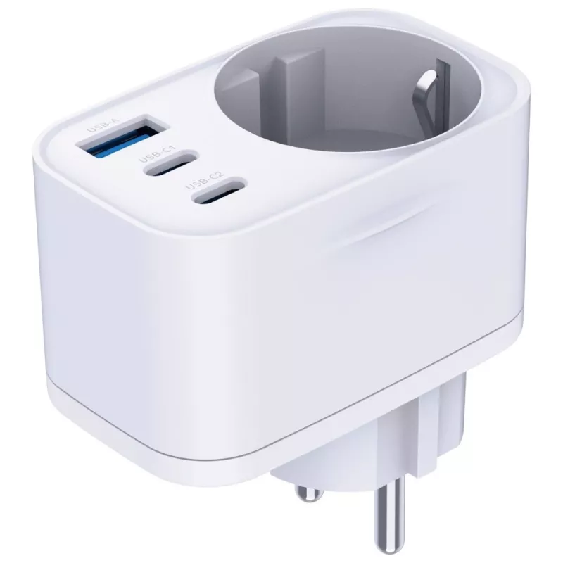 3MK Charger Comfort Charger GaN 30W White – USB maitinimo adapteris, 30W GaN išvestis