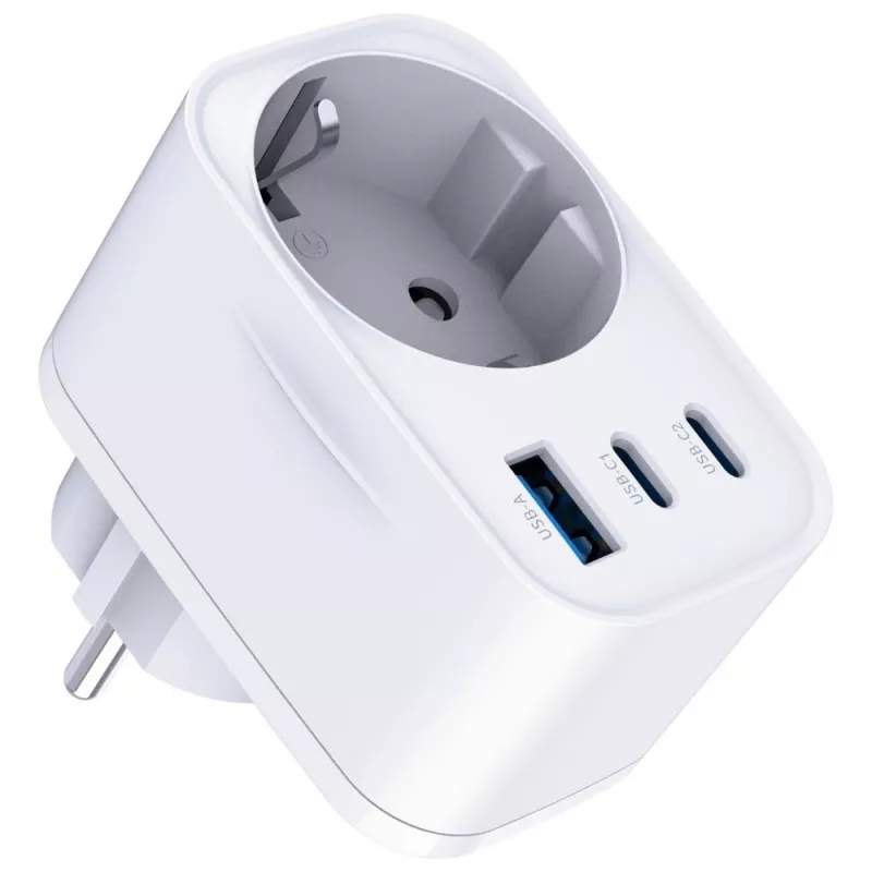 3MK Charger Comfort Charger GaN 30W White – USB maitinimo adapteris, 30W GaN išvestis