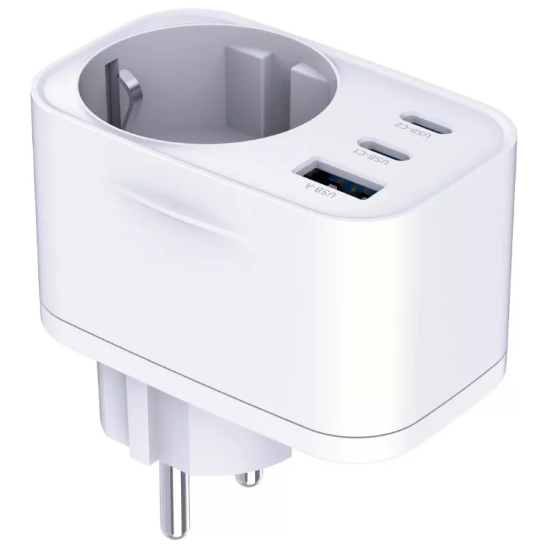 3MK Charger Comfort Charger GaN 30W White – USB maitinimo adapteris, 30W GaN išvestis