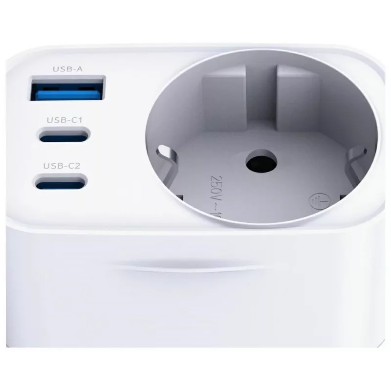 3MK Charger Comfort Charger GaN 30W White – USB maitinimo adapteris, 30W GaN išvestis