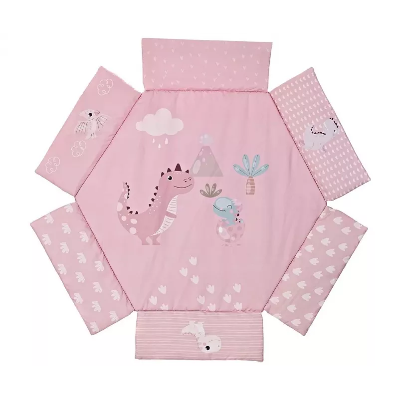 Edukacinis žaidimų kilimėlis Dino Pink TinyMini rožinis