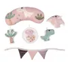 Edukacinis žaidimų kilimėlis Dino Pink TinyMini rožinis