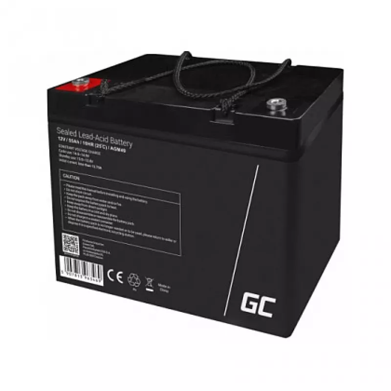 AGM akumuliatorius Green Cell AGM49 55 Ah 12 V jūrinis ir laisvalaikio
