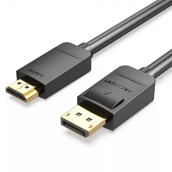 Kabelis DP į HDMI 2M/JUODAS Hadbh Vention