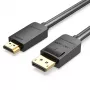 Kabelis DP į HDMI 2M/JUODAS Hadbh Vention