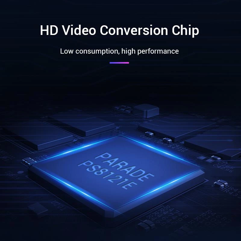 Kabelis DP į HDMI 2M/JUODAS Hadbh Vention