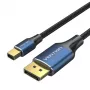 Kabelis Mini DP į DP 2M/BLUE Hcflh Vention