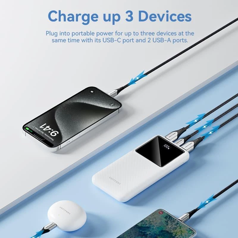 Power Bank USB 10000MAH 22.5W/Juoda FHKB0 Vention