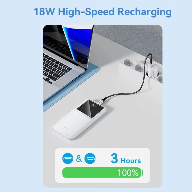 Power Bank USB 10000MAH 22.5W/Juoda FHKB0 Vention