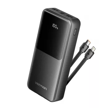Išorinė baterija USB 20000MAH 22.5W/JUODA FHPB0 Vention