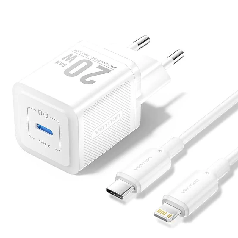Sieninis mobilusis įkroviklis USB-C/20W TZ-FEPW0-EU-02 Vention