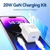 Sieninis mobilusis įkroviklis USB-C/20W TZ-FEPW0-EU-02 Vention