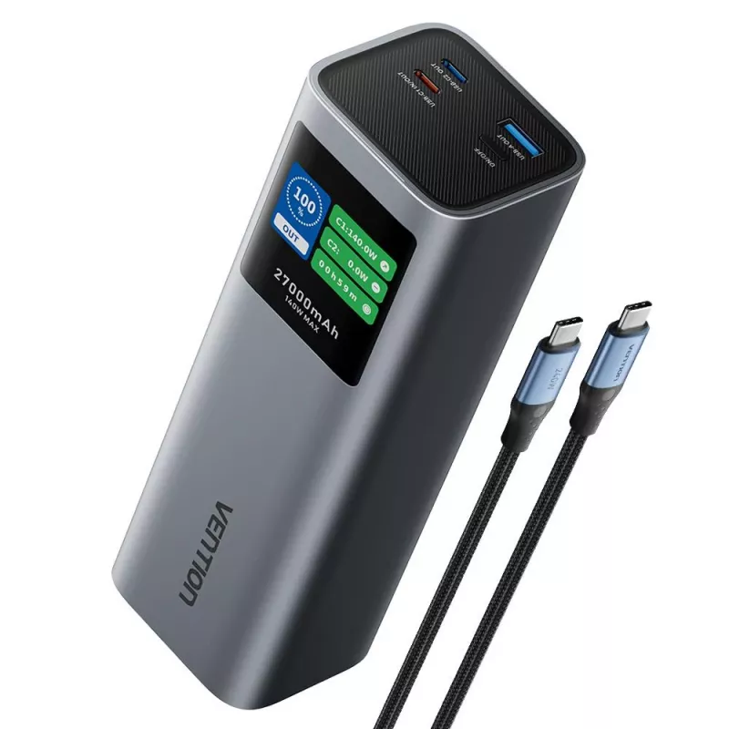 Išorinė baterija USB 27000MAH 140W/FKEH0 Vention
