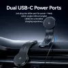 Mobilusis automobilinis įkroviklis MAGNETINIS/BELAIDIS Juodas KSJB0 Vention