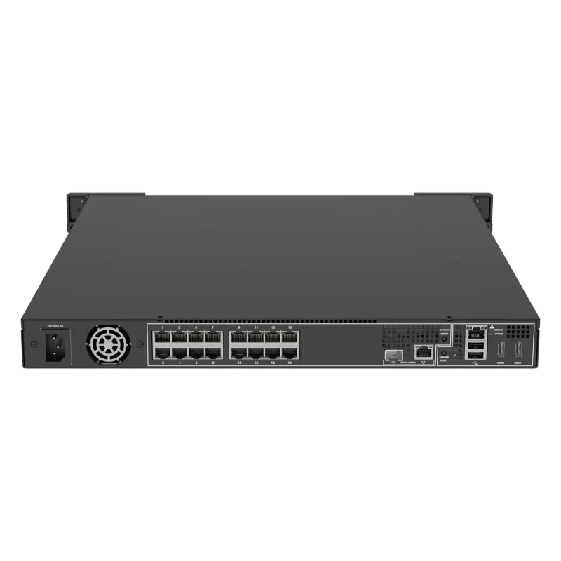 Tinklo vaizdo registratorius AXIS S2216 Mk II 16 kanalų, 4 TB HDD, 256 GB SSD, RAID 0/1/10, FIPS 140-2 L2, 1U, juodas